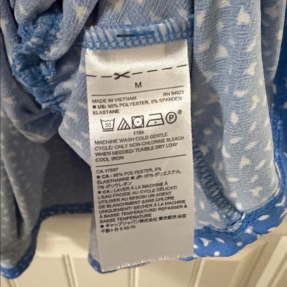 Banana Republic Medium Blue Floral Print Knee Length/Midi Dress - Picture 5 of 9